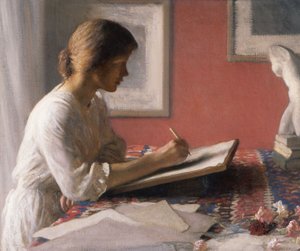 学生》1908年頃（キャンバスに油彩） 作： George Clausen