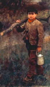ウッドマンの少年 作： George Clausen