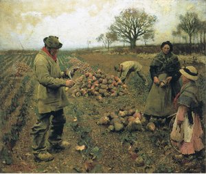 冬の仕事 作： George Clausen