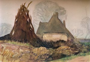 ウッドマンズコテージ、20世紀1931年 作： George Clausen