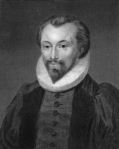 詩人ジョン・ダン 1572-1631 の肖像。 作： George Clint