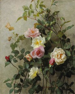 壁のバラ、1877 作： George Cochran Lambdin