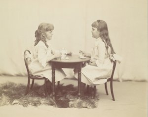フランシスとエセル・ド・フォレスト、ロバート・デ・フォレストの娘、カリフォルニア州。 1890年。 作： George Collins Cox
