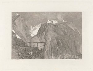 ティンタジェル城、コーンウォール 作： George Cooke