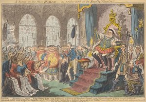 Kohtaus uudessa farssissa - kuten esitetään Royalty-teatterissa! 作： George Cruikshank