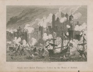 サフォーク公爵によるセントトーマスタワーへの攻撃 作： George Cruikshank
