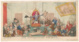 Versammlung der Society of Antiquaries 作： ジョージ・クルクシャンク