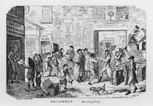 ボクシングデー（刻印 作： George Cruikshank