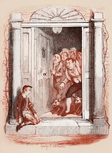 チャールズ・ディケンズの「オリバー・ツイストの冒険」。 作： George Cruikshank