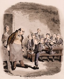 チャールズ・ディケンズの「オリバー・ツイストの冒険」。 作： George Cruikshank