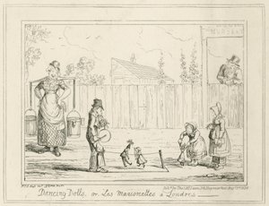 踊る人形やLes Marionettes a Londres 作： George Cruikshank