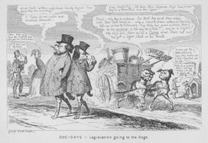 Dog-Days, Legislation going to the Dogs (Englanding) 作： George Cruikshank