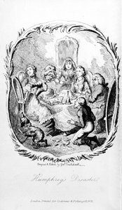 ハンフリーの災害、トビアススモレットによる「ハンフリークリンカーの遠征」のイラスト、1831年 作： George Cruikshank