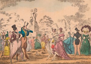 1822年のハイドパークコーナー、c1870 作： George Cruikshank