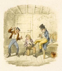 オリバー・ツイスト』の挿絵 作： George Cruikshank