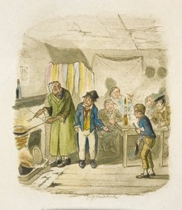 オリバー・ツイスト』の挿絵 作： George Cruikshank