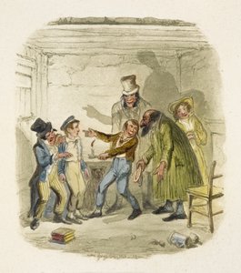 オリバー・ツイスト』の挿絵 作： George Cruikshank