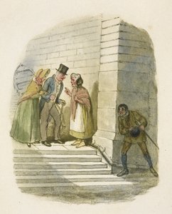 オリバー・ツイスト』の挿絵 作： George Cruikshank