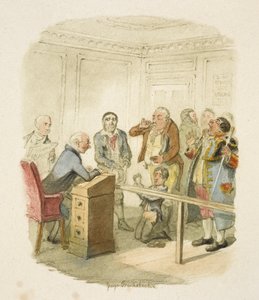 オリバー・ツイスト』の挿絵 作： George Cruikshank