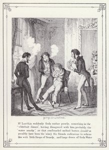 The Bachelors Own Book, or The Progress of Mr Lambkin (Gent) (e.g. engraving)」のイラスト。 作： George Cruikshank