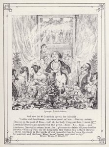 The Bachelors Own Book, or The Progress of Mr Lambkin (Gent) (e.g. engraving)」のイラスト。 作： George Cruikshank