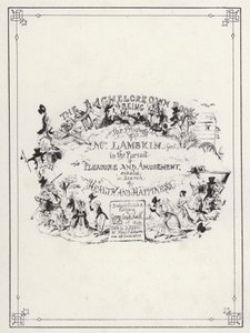 The Bachelors Own Book, or The Progress of Mr Lambkin (Gent) (e.g. engraving)」のイラスト。 作： George Cruikshank