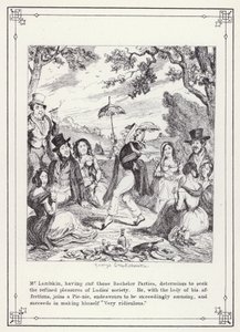 The Bachelors Own Book, or The Progress of Mr Lambkin (Gent) (e.g. engraving)」のイラスト。 作： George Cruikshank