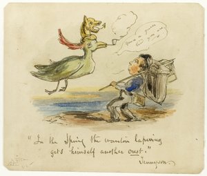春になると、旺盛なラップウィングはまた別の紋章を手に入れる。 作： George Cruikshank