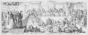 卑劣な悪党を "約束の不履行 "で裁く女性たち。(エングレーヴィング) 作： George Cruikshank