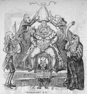 Le Royはそれを望んでいます！ GR、c1820。 作： George Cruikshank