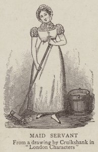 メイドサーヴァント 作： George Cruikshank