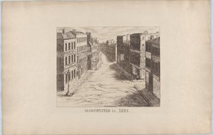 マンチェスター、1851年、1851年、1851年。 作： George Cruikshank