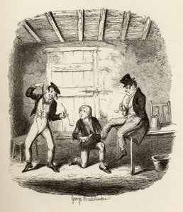 マスターベイツは、チャールズディケンズによる「オリバーツイストの冒険」（1812-70）1838年、チャップマンウントホール発行、1901年から専門的な技術を説明しています。 作： George Cruikshank