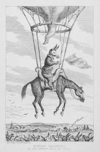 現代のバルーニング、または愚かさの最新の段階 作： George Cruikshank