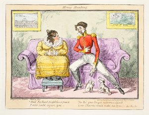 マネーハンティング、1835年（手描きの彫刻） 作： George Cruikshank