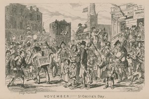 11月-聖セシリアの日 作： George Cruikshank