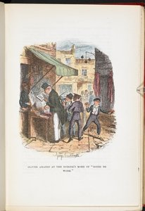 オリバー・ツイストの冒険から、ドジャースの「仕事に行く」モードに驚いたオリバー ... Cruikshank による 24 のイラスト付き 作： George Cruikshank