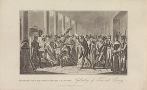 夜のオペラハウスの外 作： George Cruikshank