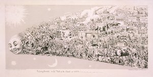 「通過イベント、または 1853 年の彗星の尾」 作： ジョージ・クルクシャンク