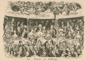 ピット、ボックス、ギャラリー 作： George Cruikshank