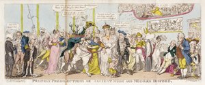 プリンスリー・プレディレクティング、あるいは古代音楽と現代の不協和音 作： George Cruikshank