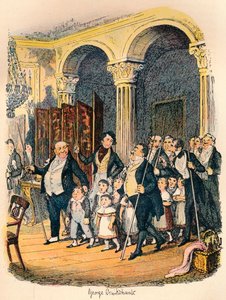 パブリックディナー、c1900 作： George Cruikshank