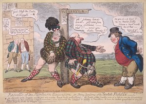 「北方遠征の結果」、1822年 作： George Cruikshank