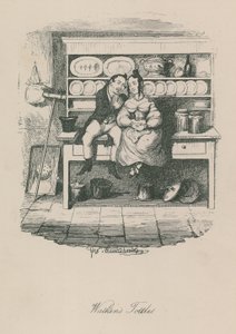ロンドンの生活の様子：ワトキンス・トトルズ 作： George Cruikshank