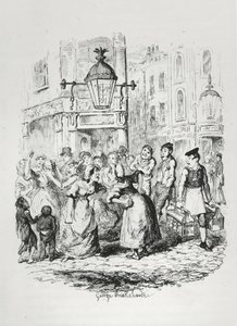 セブンダイアル、1836年頃 作： George Cruikshank