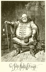 ジョン・ファルスタッフ卿 作： George Cruikshank
