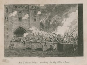 By Ward Towerを攻撃するThomas Wyat卿 作： George Cruikshank