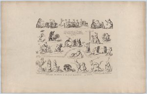 大博覧会のドローリーの一部、1851年、1851年。 作： George Cruikshank