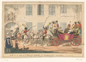スポットプリント op プリンセス キャロライン、1817 年 R・Y・L外国の首都訪問か、大使不在か-!! (オブジェクトのタイトル)