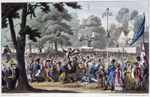 St.Louis Fête: la canaille - David Carey著「Life in Paris」（ロンドン）に掲載。 作： George Cruikshank